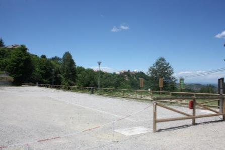 Veduta dell'area camper