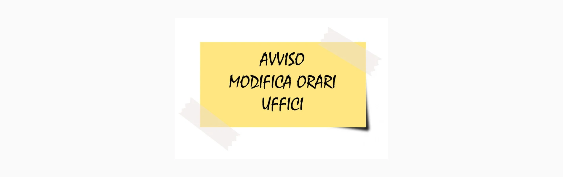 Avviso orario ufficio anagrafe dal 6 al 14 ottobre 2026.
